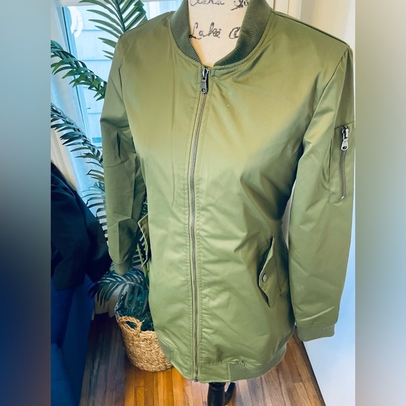 LA COALITION Long Bomber Jacket - Picture 7 of 17